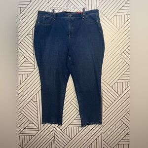 Talbots Skinny Jeans Dark Blue Size 22W Stretch Denim